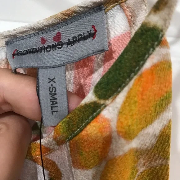 NWT Conditions Apply Anthropologie Watercolor Jumpsuit